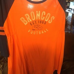 A broncos half sleeve shirt